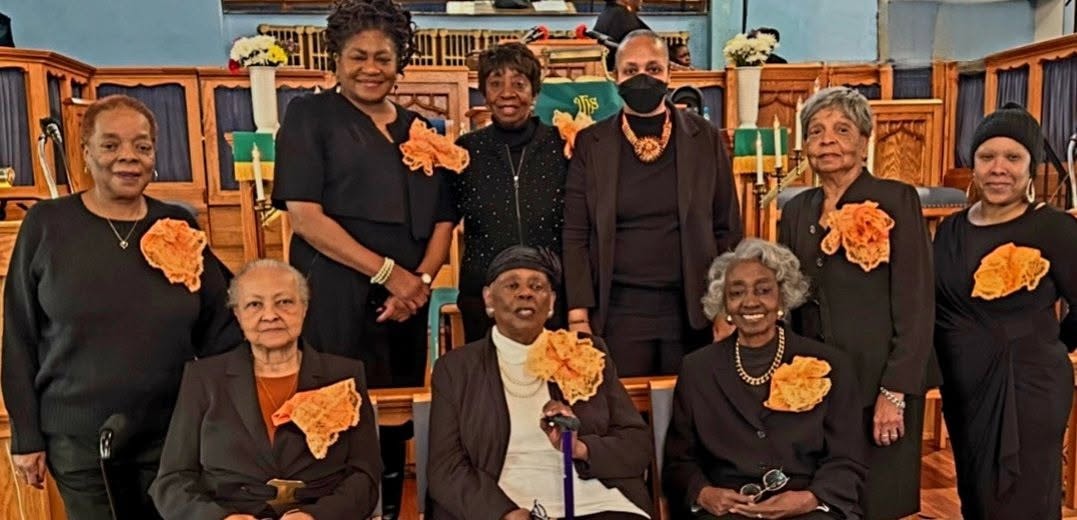 Members of Zion AME Church's Hostess Ministry — one of the church's oldest and most faithful ministries